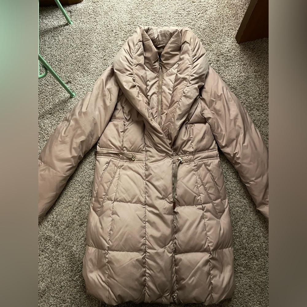 Cole Haan Gold Puffer Jacket